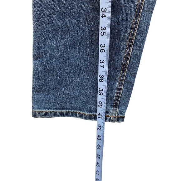 Tinseltown Womens Hi-Rise Straight Leg Denim Jeans 1/25 Medium Wash - Picture 9 of 10